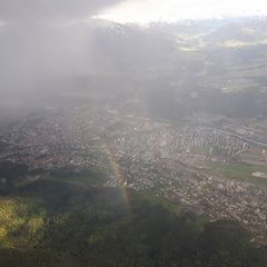 Flugwegposition um 15:36:14: Aufgenommen in der Nähe von Innsbruck, Österreich in 2073 Meter